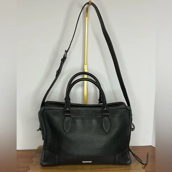 Rebecca Minkoff Pebbled Leather Moonwalking Satchel EUC - Picture 13 of 13